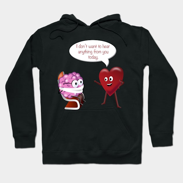 Funny Brain in Detention T Shirt | Meme Valentine Hoodie by MaryMas